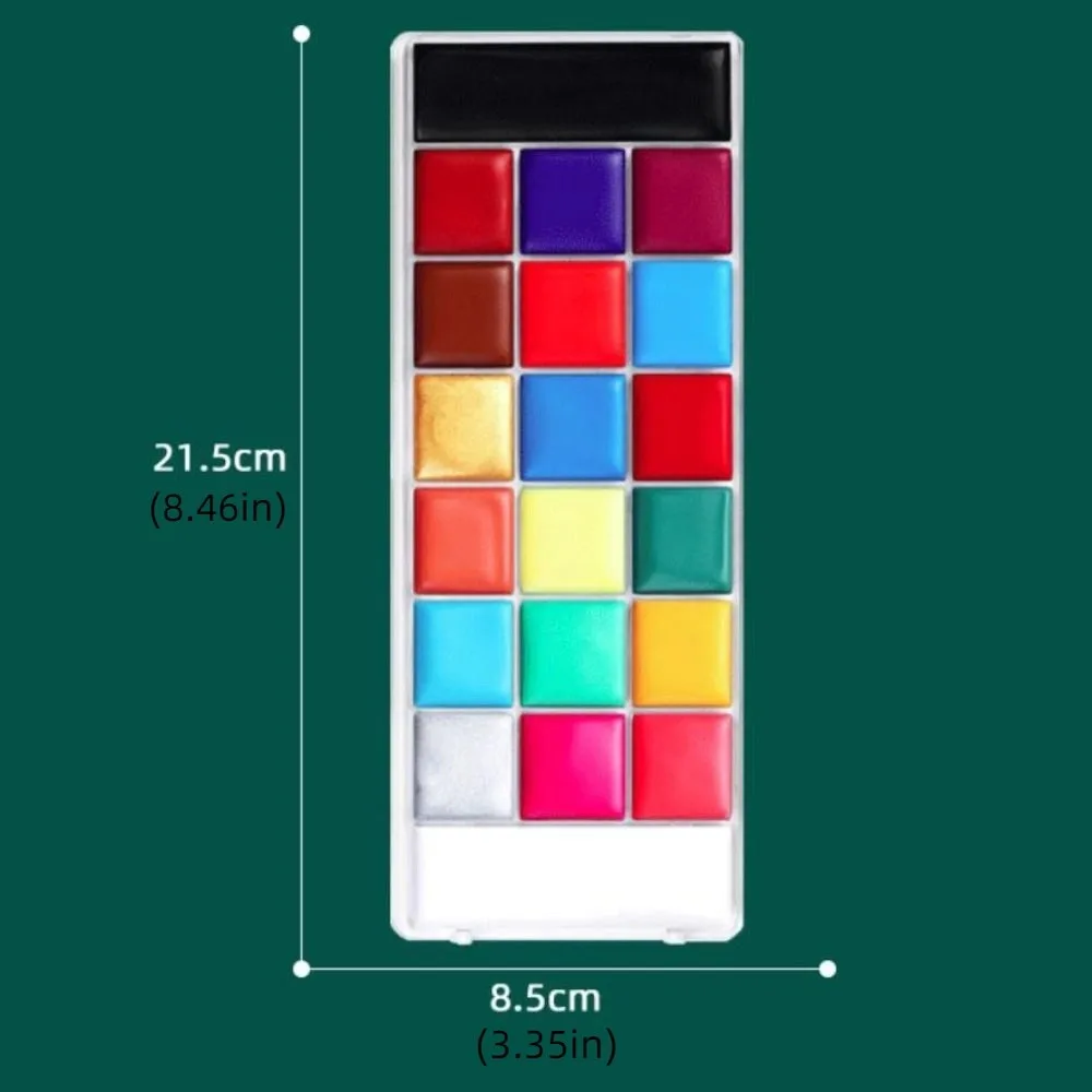 다색 바디 페이스 페인팅 키트 메이크업 다채로운 바디 아트 페인팅 무독성 청소하기 쉬운 페이스 페인팅 팔레트 파티