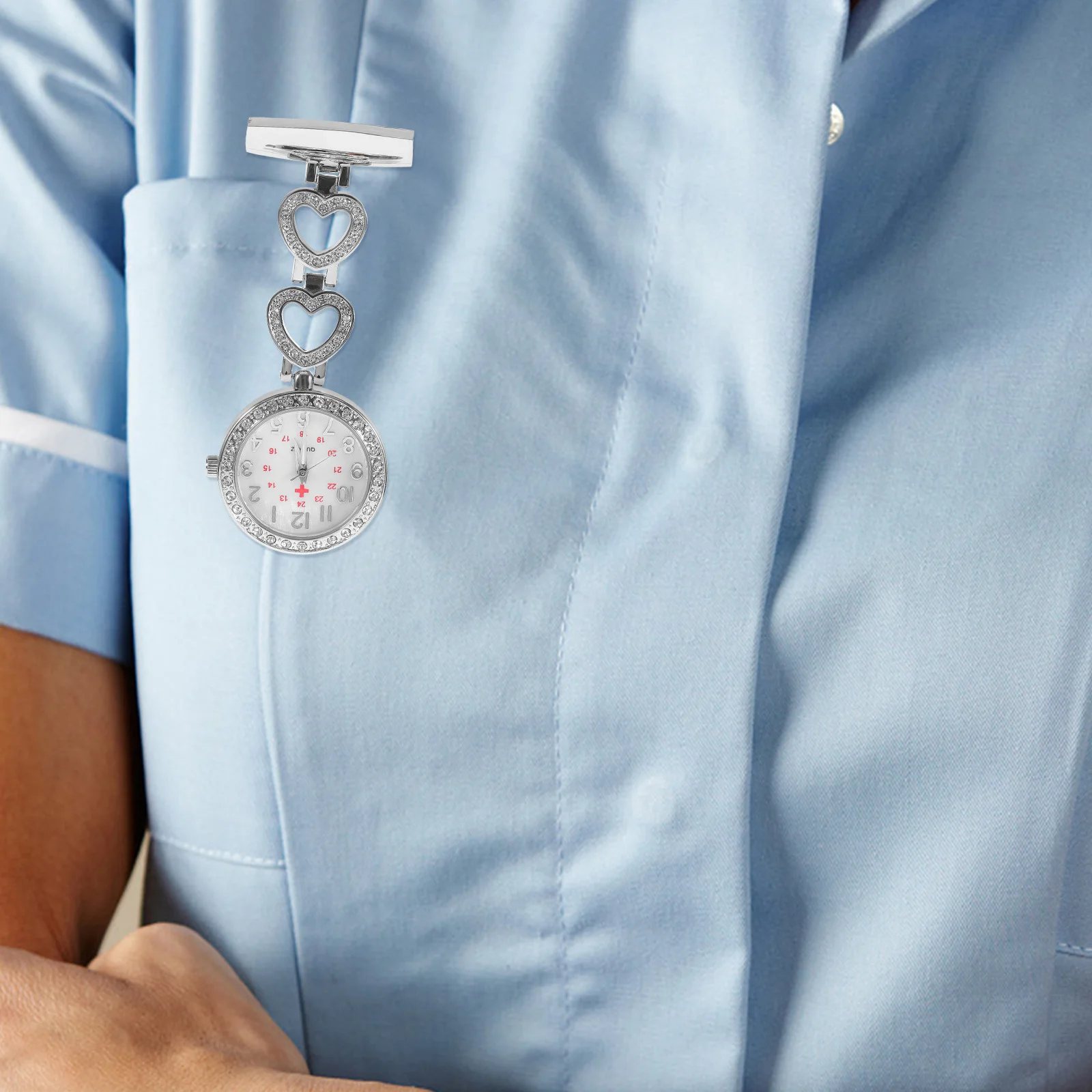 

Nurse Table Technical Detection Watch Alloy Doctor Fashion Accessories Excellent Workmanship Pocket Portable Floral Style