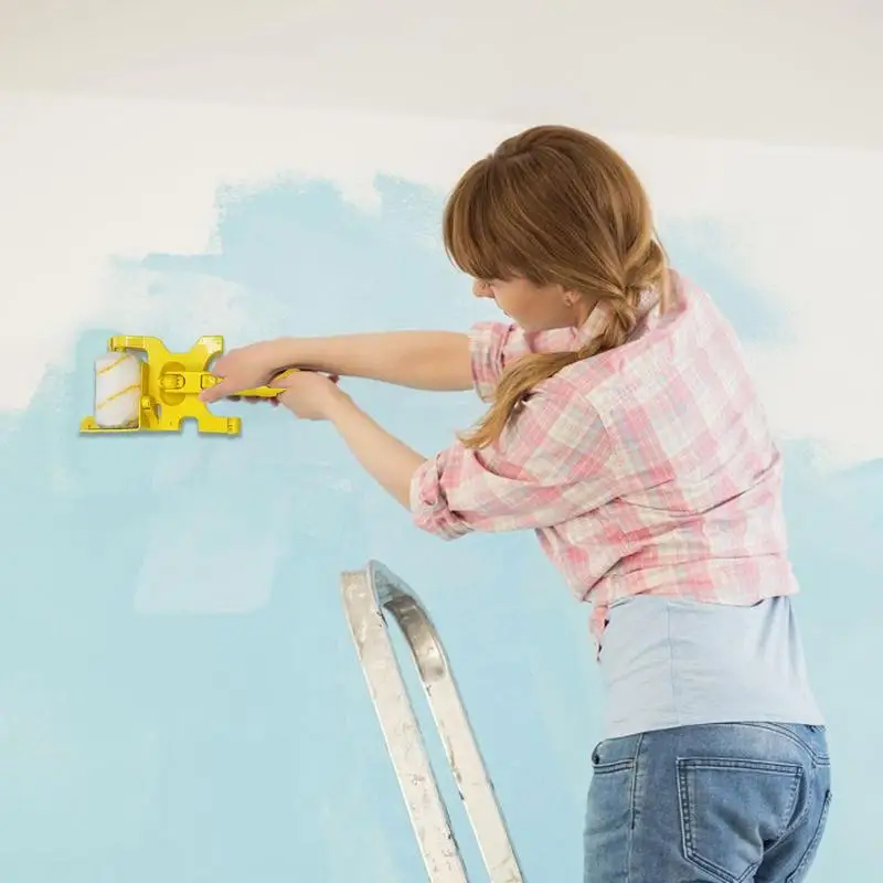 Rouleau à peinture professionnel pour la maison, coupe propre, brosse de bordure, mur de chambre, plafond, coin, coureur, outils à main multifonctions