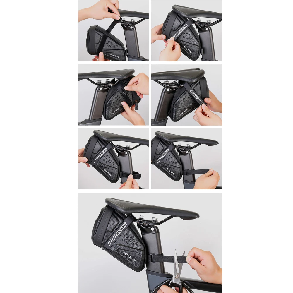 Bicycle Saddle Bag Waterproof Mountain Bike Saddle Storage Seat Rear Tool Pouch Bag Saddle Outdoor Cycling MTB Accessories