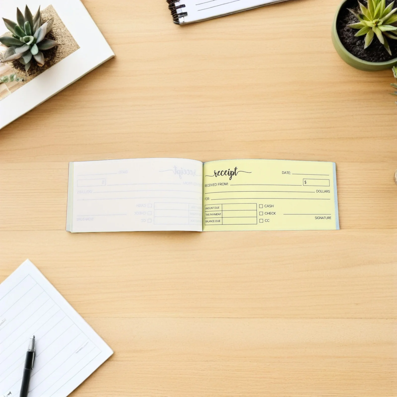 Book For Business Two Part Invoice Receipt Booklet Small Business Receipt Organizer For Rent Cash Transactions Sale