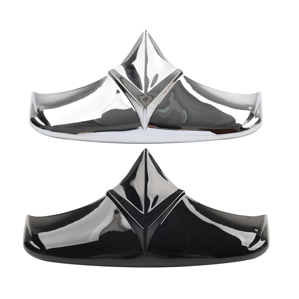 Rear Fender Mudguard Tip Cover Trim ABS Glossy Black/Chrome For Harley Davidson Electra Glide Duo Glide FL FLH FLHF 1958-1966