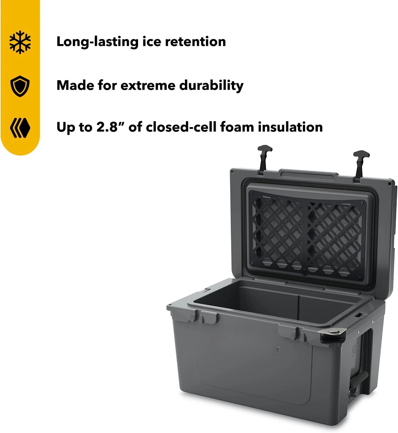 Ultra-Tough Cooler Hard Insulated Portable Ice Chest Box for Beach, Drink, Beverage, Camping Picnic Fishing Boat Barbecue