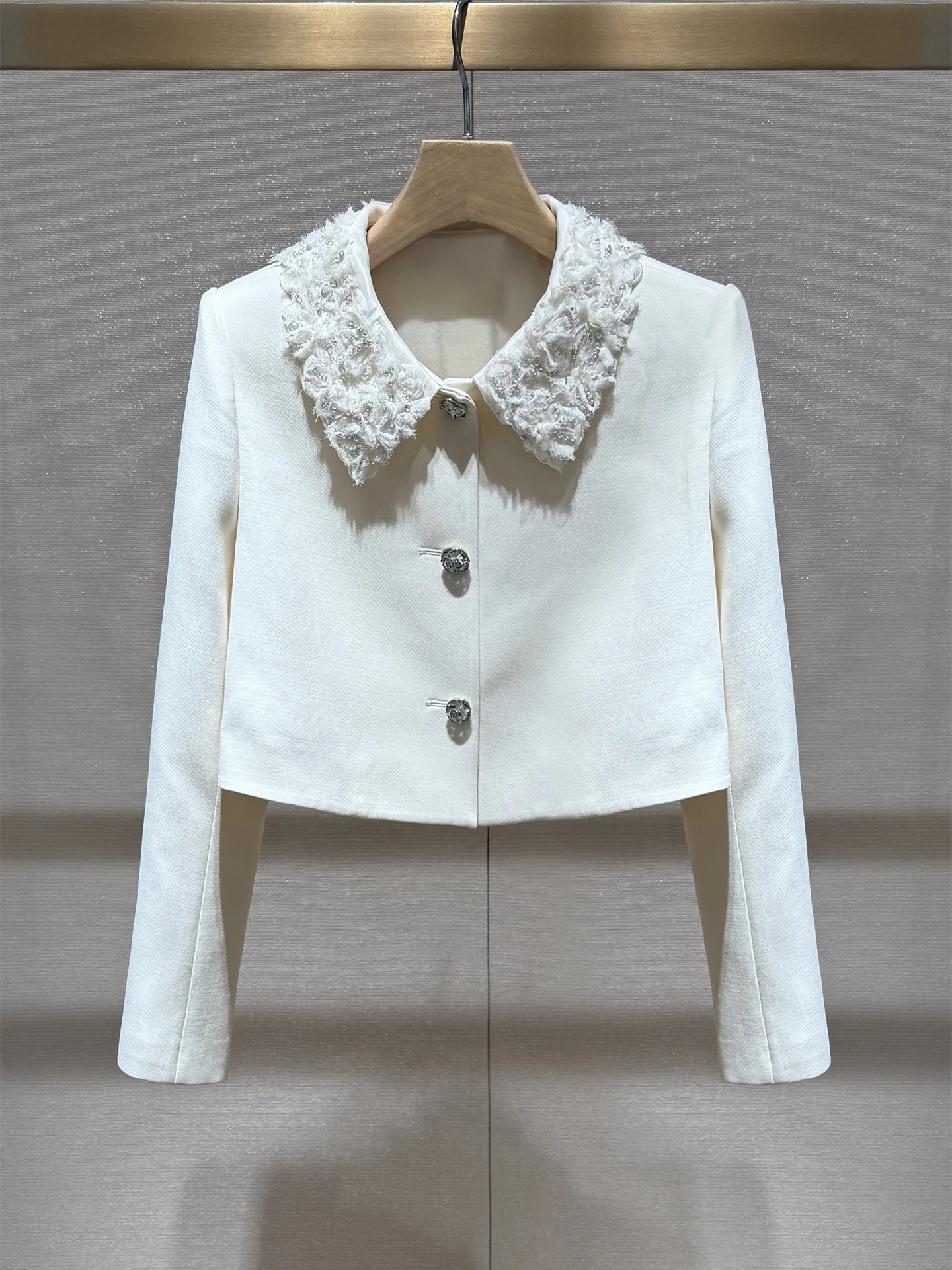 مكافحة الشيخوخة الأبيض عادية irt طوق ملابس خارجية للنساء قسط يشعر الخريف جديد وصول تخفيف Sle سليم صالح طويل Sve