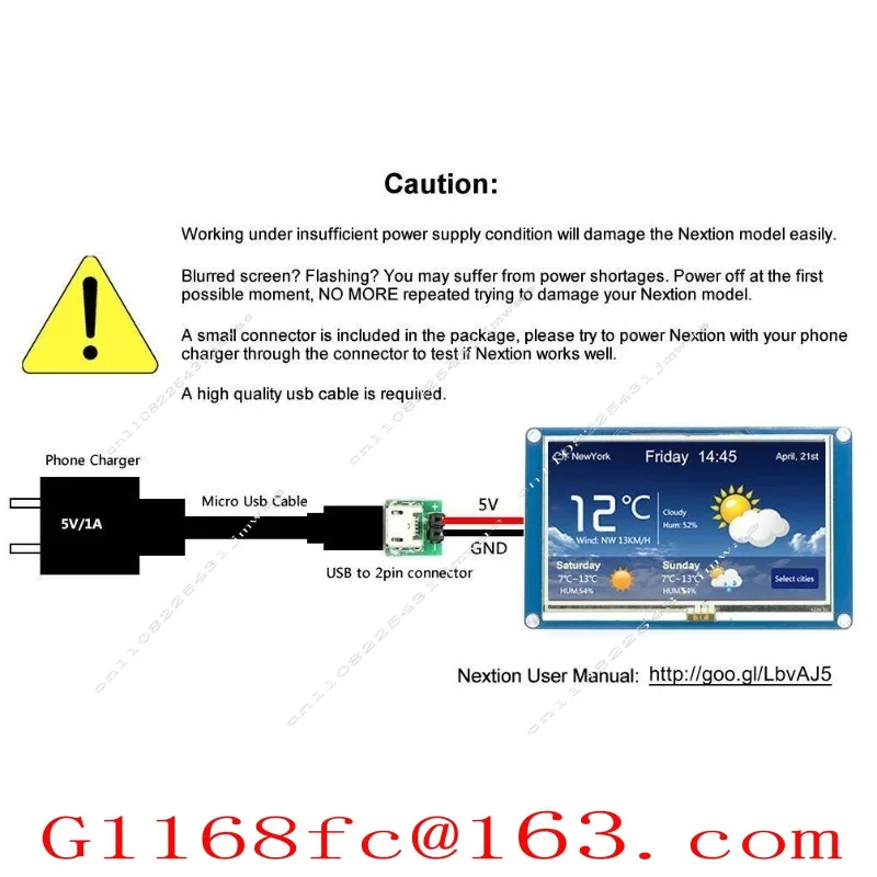 High Quality Professional NX4827T043 4.3-inch Human-machine Interaction Interface HMI English Version Kernel