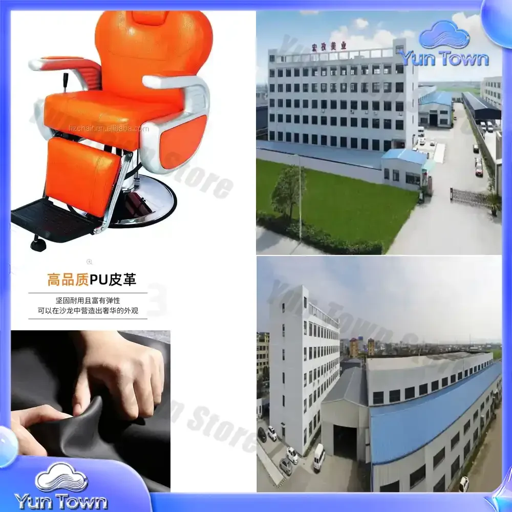 Sale Fashion Luxury Orange For Hairdressing Cutting Hair Shaving Barber Chair