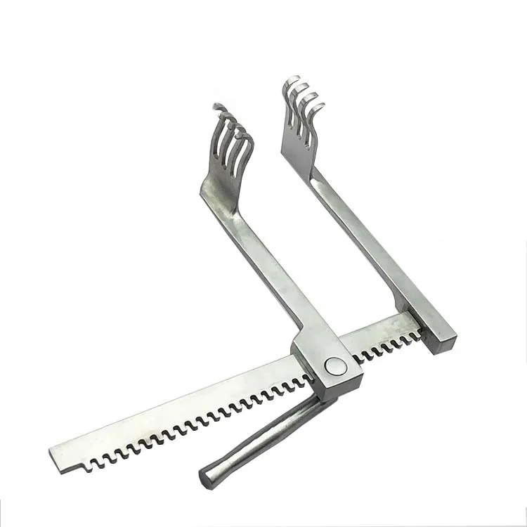 Orthopedic equipment Medical hand crank retractor Multi-hook spreader Thoracic spine traction Multi-tooth