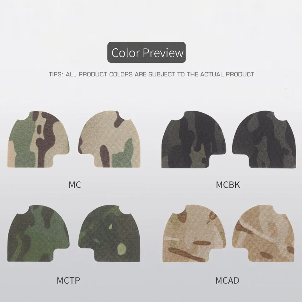 1 Paar Jacht Headset Kabel Organizer Camouflage DIY Sticker Magic Patch voor ComTac (IIIIIVVI) Jacht Schieten Headphon