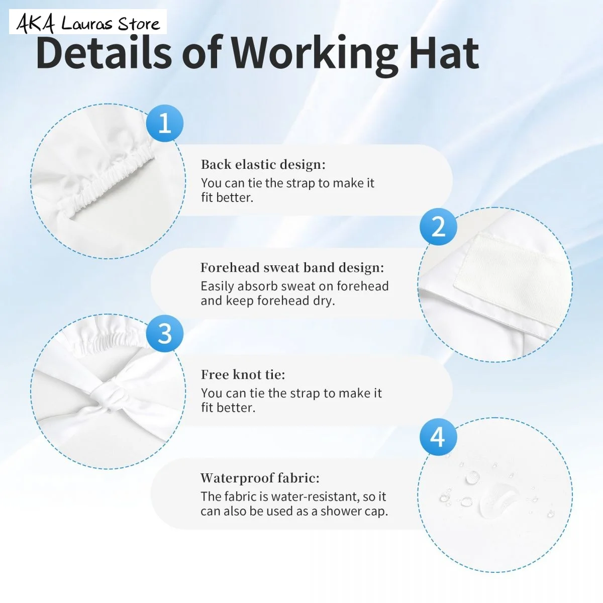 Cappellini per allattamento unisex per gatti per negozi di animali Divertenti accessori per infermieristici veterinari traspiranti Cappellino per anaestesia