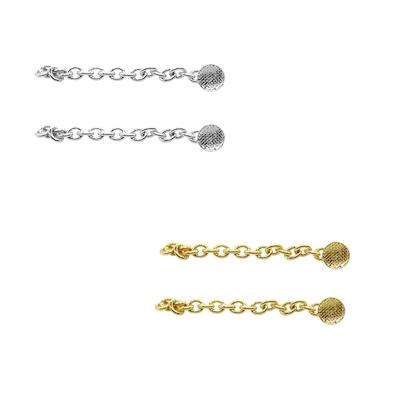 

2pcs/bag Dental Orthodontic Traction Chain Button Chain Round Base Golden Silver Dentist Orthodontic Tools