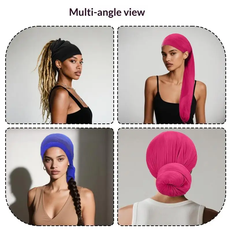 Hair Weave Sleeve Hair Wraps Breathable Dreadlock For Locs Soft Strechy Hair Cap Extra Long Tube For Haircare Top Sleep Wig Cap - view 2