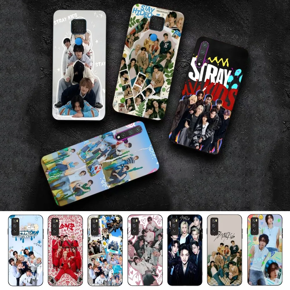 Kpop S-Stray K-Kids Black Silicone Phone Case For Huawei Honor 10 Lite 9 20 7A 9X 30 50 60 70 Pro Plus Soft Silicone Cover