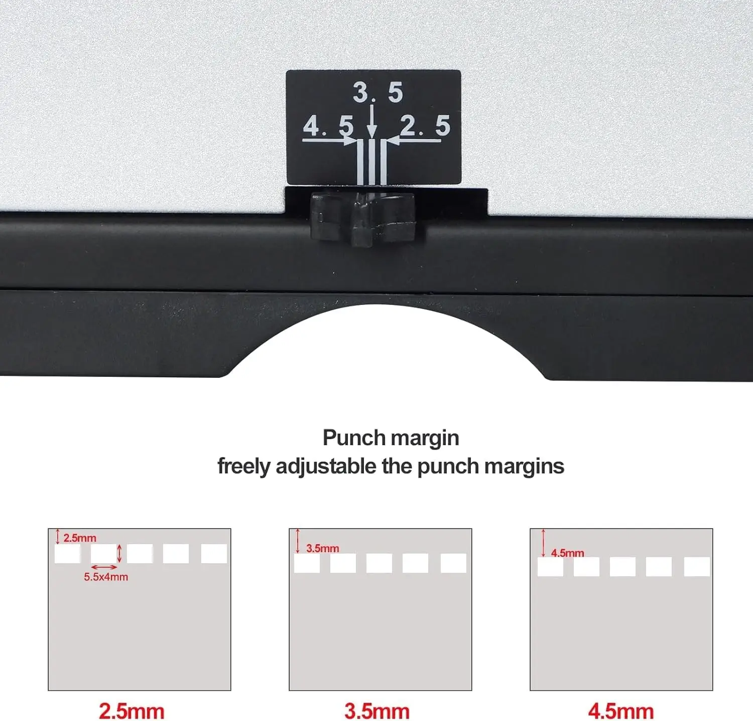 21 Rectangular Holes Letter Size Wire Binding Machine 12 Sheet Punch 240 Sheet Capacity Adjustable 25 35 45 Mm Margins Durable M