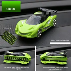 Car Mobile Phone Stand Racing Car Air Freshener Phone Holder with Parking Number Long Lasting Fragrance Aromatherapy Diffuser