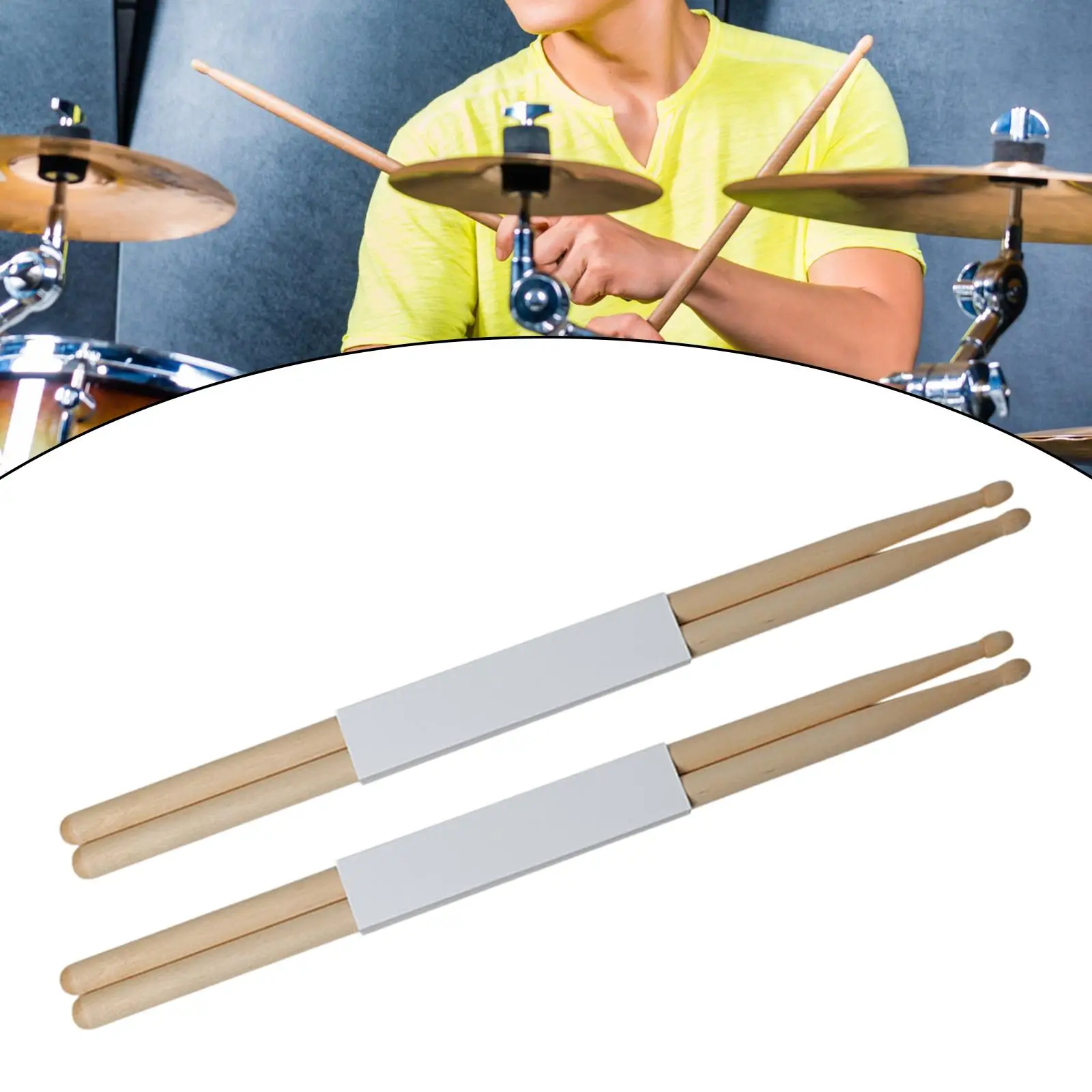 Drum Beater Sticks Musical Instrument Accessories Sturdy Playing Drumsticks for Inside Birthday Presents Household Solo Concert