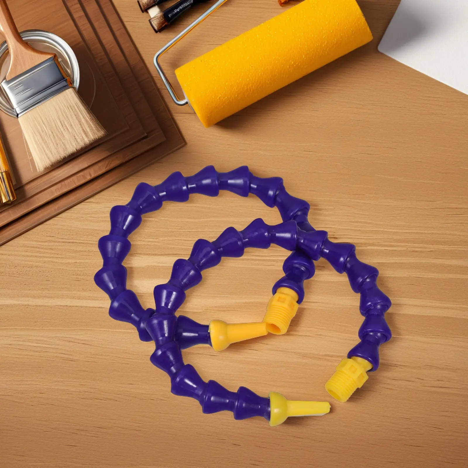 2Pcs Adjustable Flexible Lathe Coolant Hose Plastic Cooling Pipe Threaded Water Oil Cooling Tube Replacement Thread Coolant Tube