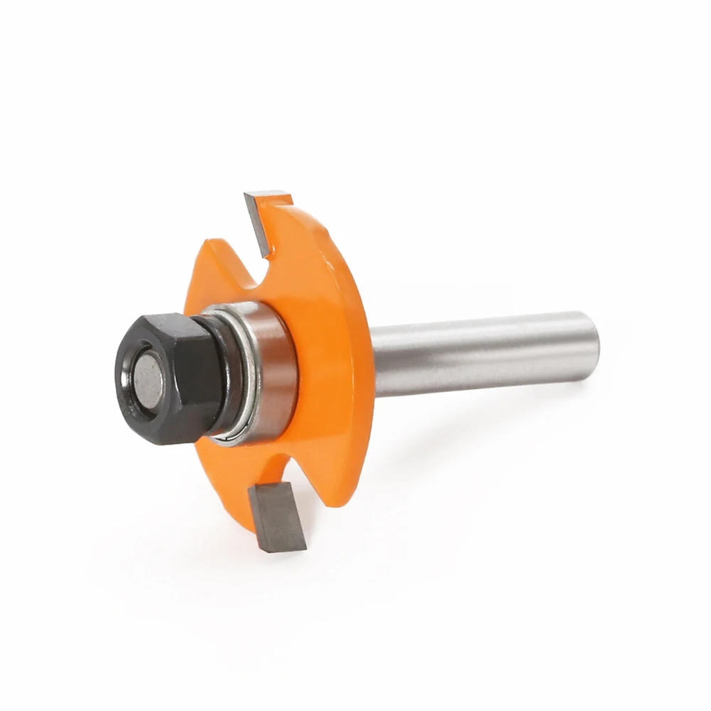 Milling Cutter Router Bit For Grooving In Wood Work 8X40X3mm 8X40X5mm Anti Kickback Design Orange Router Bit Silver