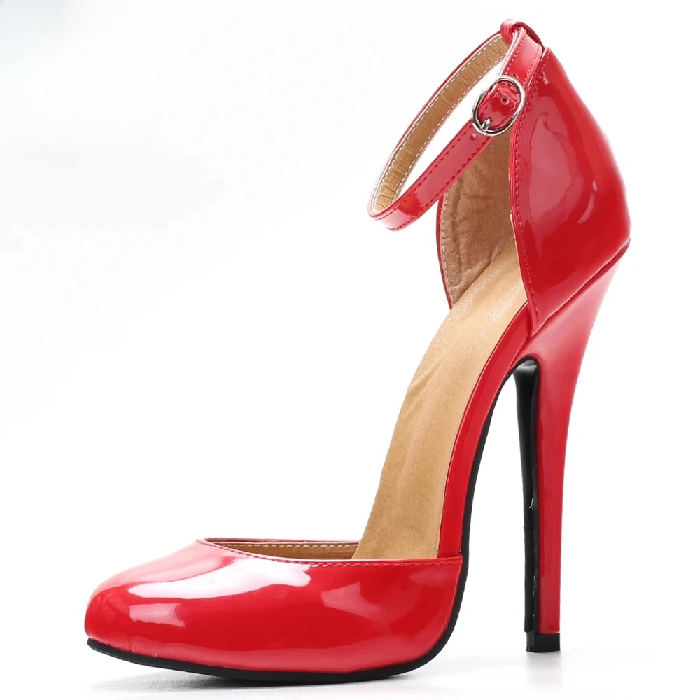 5 "vermelho fetiche exotique pinup menina photoshoot retro vintage super salto alto bombas femininas