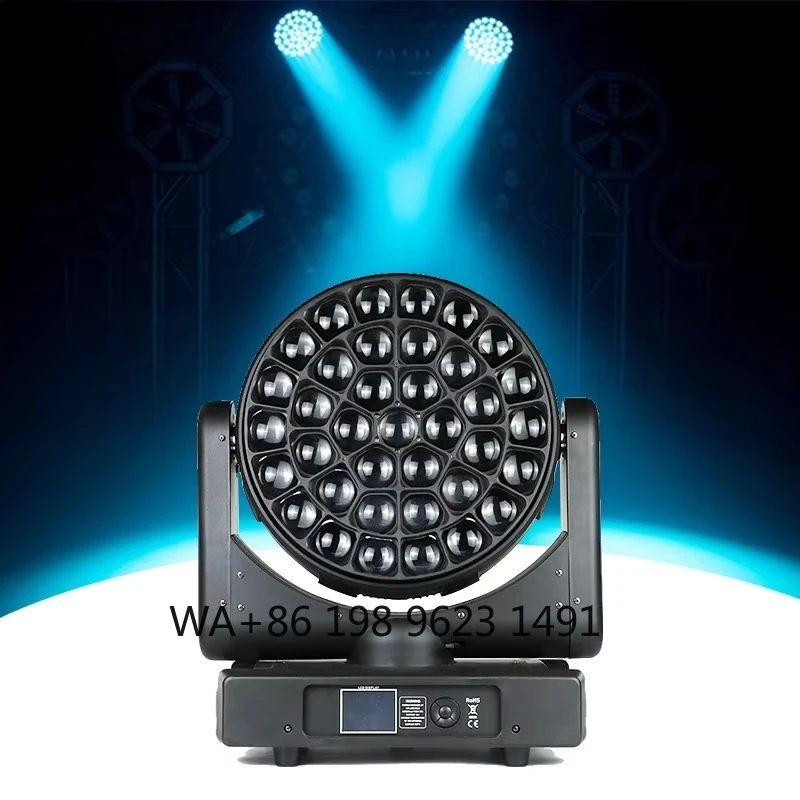 37*40W Bee Eye LED Moving Head Beam Light Professional Stage Lighting for DJ Club Disco Party Wedding Event Show Performance