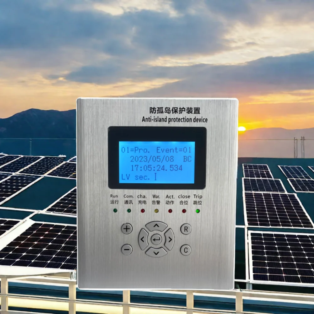 Din Rail Mounted Anti-Island Protection Relay For Photovoltaic Power Stations And Wind Farms New Energy Source Innovations