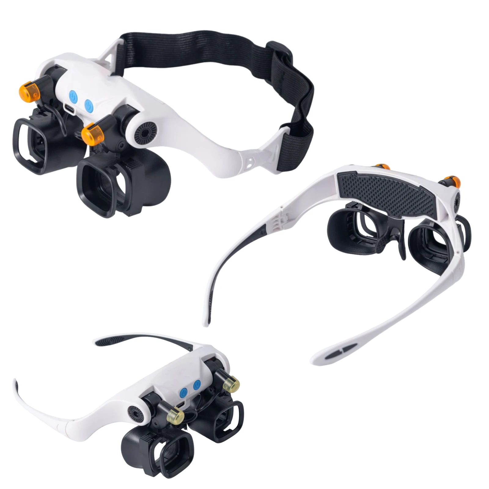 

3X 4X 6X 10X 13X Lens LED Magnifier For Watch Jeweler Repair LED Light Magnifying Glasses Hands-Free Head-Mounted Handband Loupe
