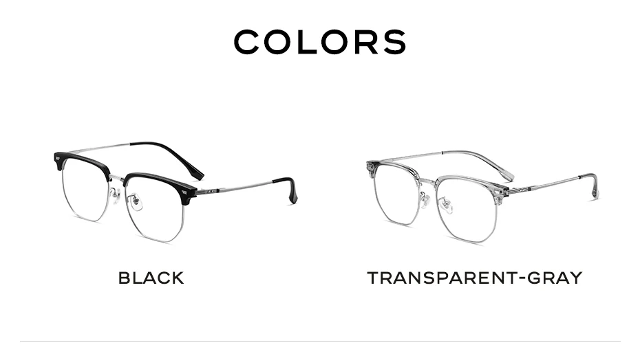 CAPONI 2025 Neue Brille Herrenrahmen Reines Titan Vintage Brillen UV400 Schutz Klassische Markendesignerbrille J23604 – Detail 8