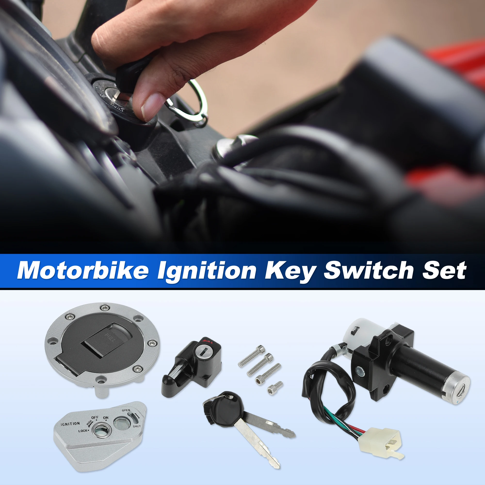 

X Autohaux комплект ключей зажигания мотоцикла для Hawk 250 для TBR7, замок ключа