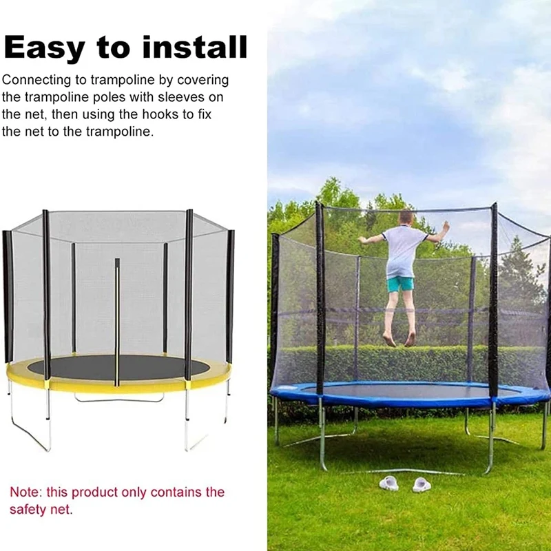 Trampoline Protective Net Anti-Fall Trampoline Jumping Pad 6Ft 183Cm Trampoline Protection Guard Replacement Parts