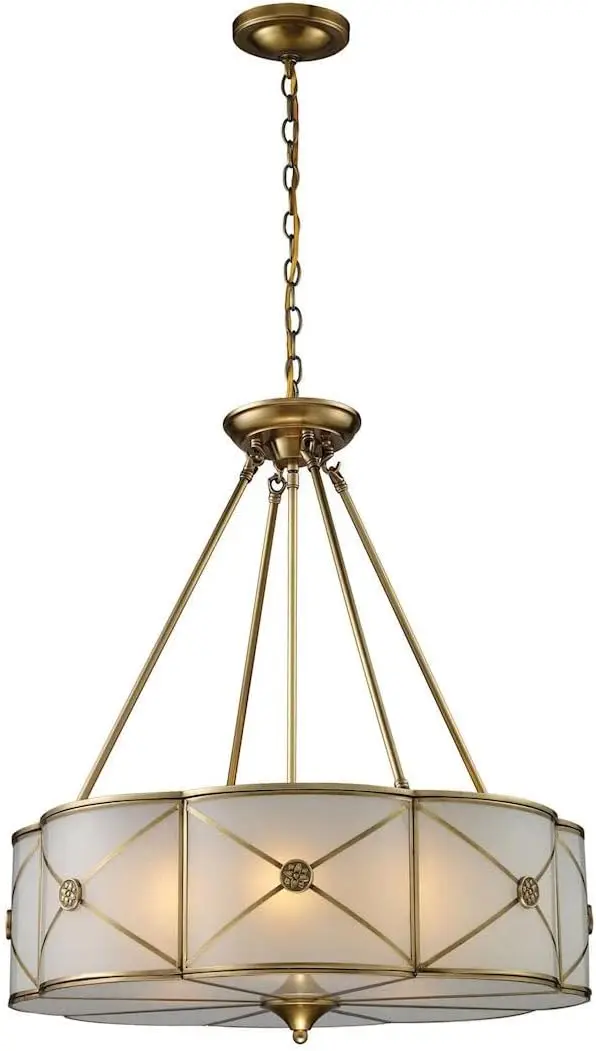 inch Brushed Brass Chandelier Ceiling Light suspension luminaire  lighting for living room  crystal chandelier  pendant lights