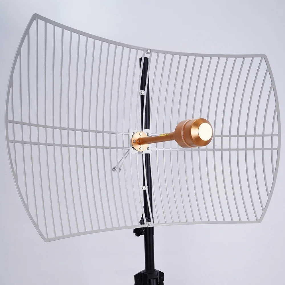 Hot Selling Long Range Grid Antenna LTE 5G 2x22dBi 1700-4200MHz Mimo Parabolic Antenna