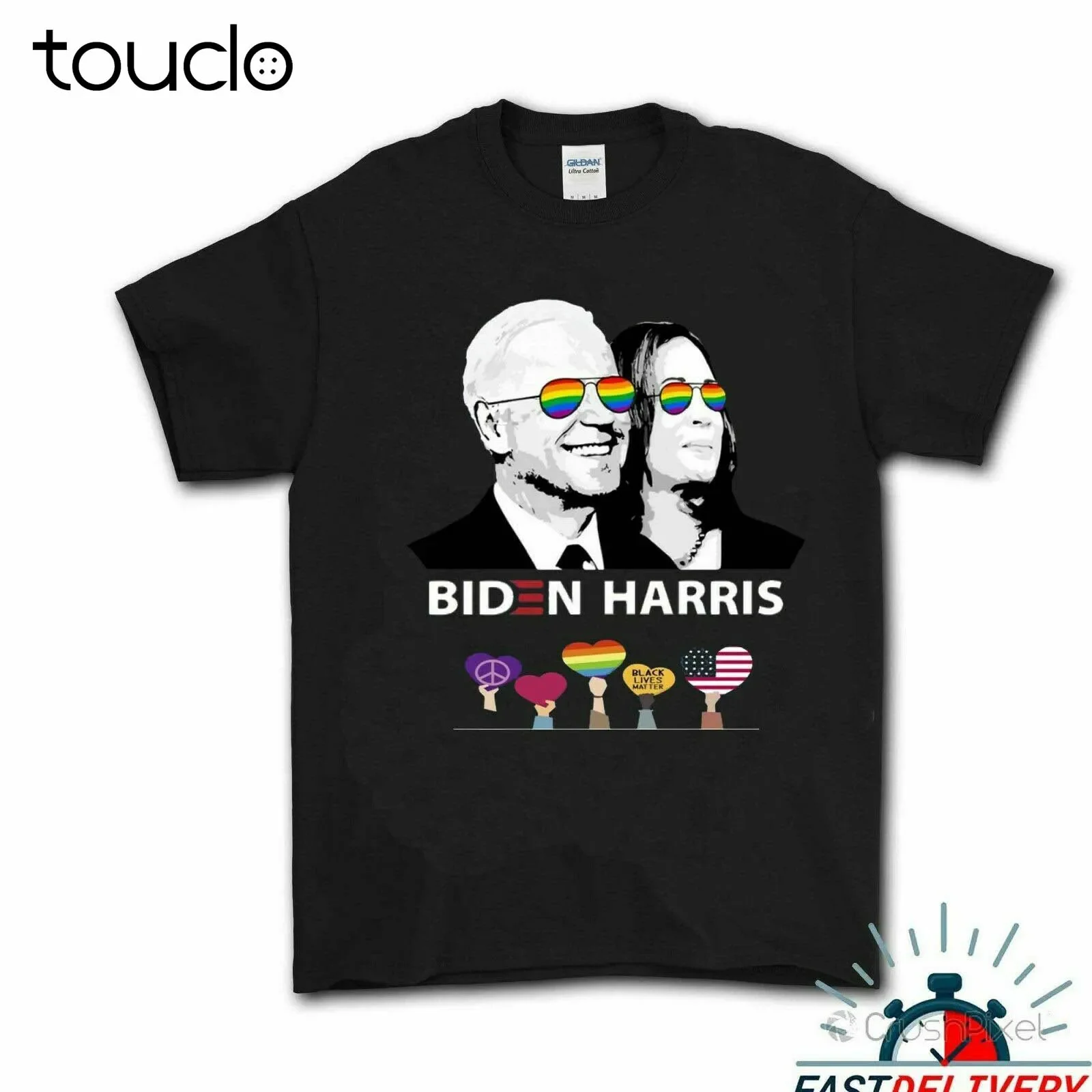 Joe Biden Kamala Harris For President 2020 Anti Trump  T-Shirt K221 unisex