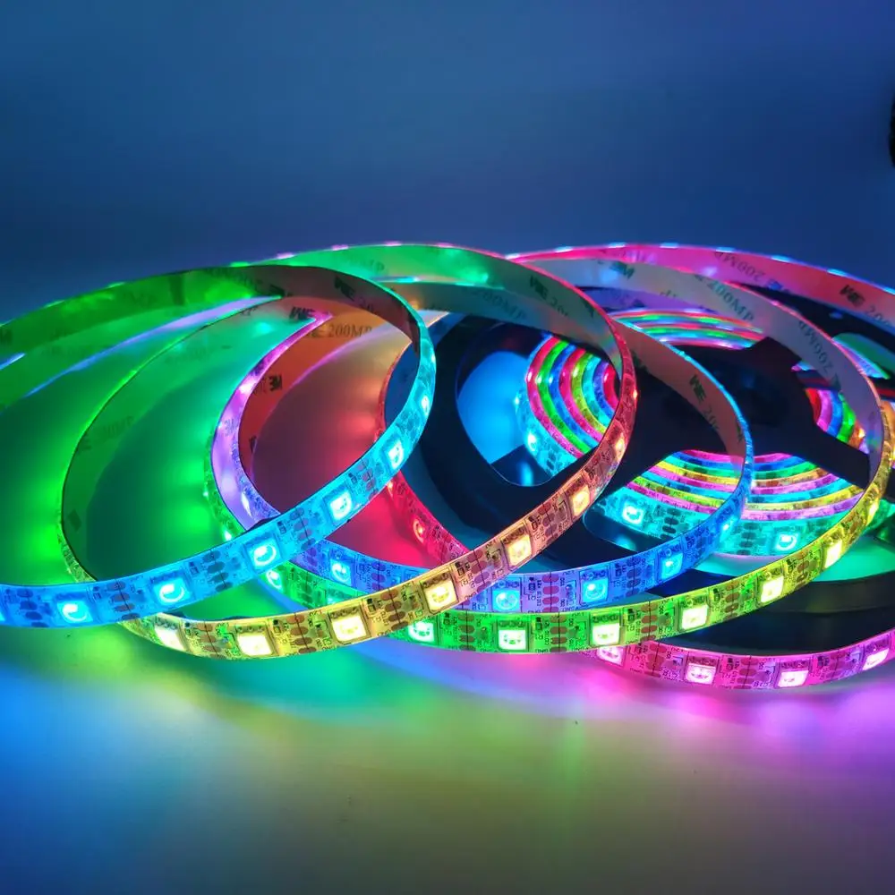 12V WS2815 LED Strip Lights WS2812B WS2813 Updated Individually Addressable LED Dual-Signal 30/60/144 Leds/m