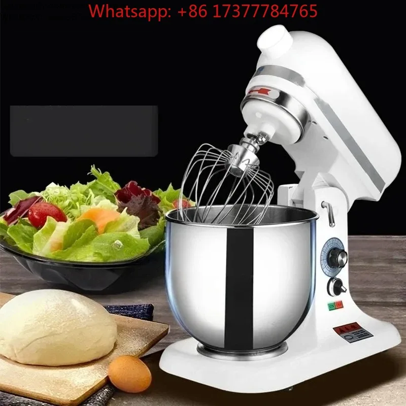 220V Motor Dough Mixer Machine with Stepless Speed for Flour Mixing in Bakery Restaurant Food Shop