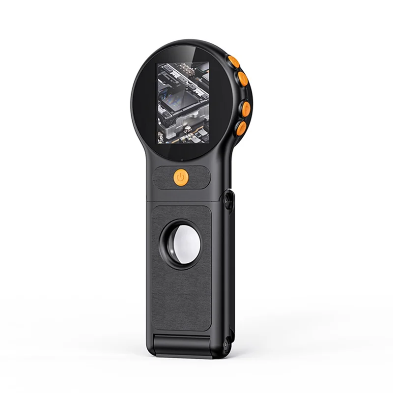 AA60-Faltbare IPS 2-Zoll-High-Definition-Bildschirm Elektronische Digitalmikroskoplupe zur Reparaturidentifikation