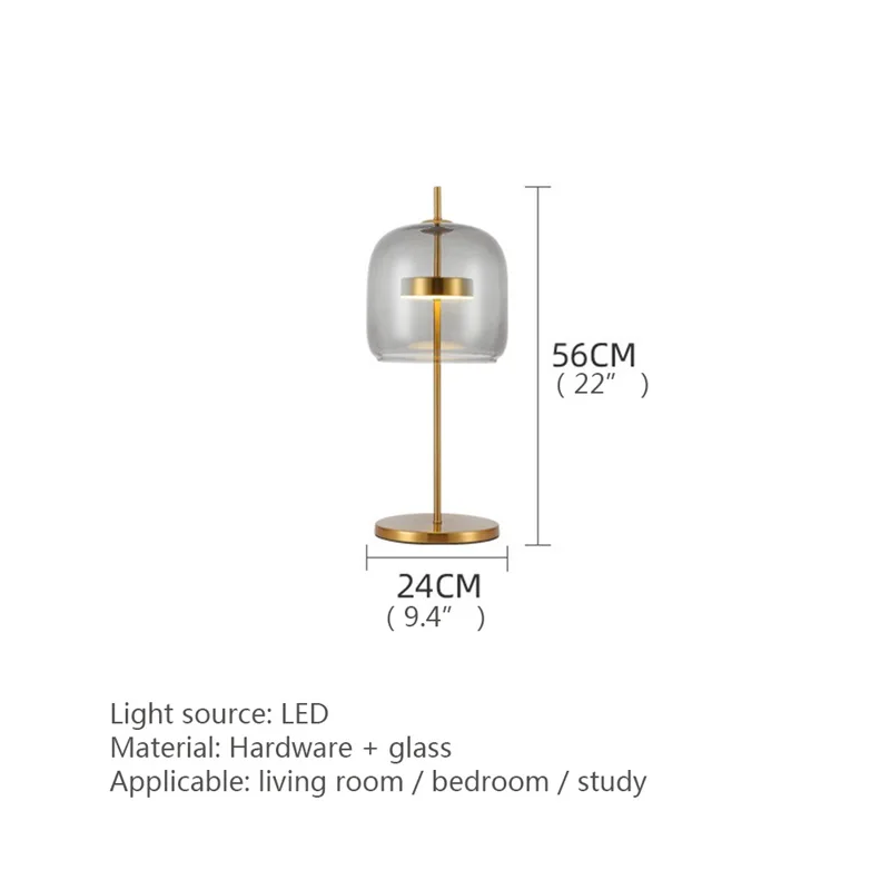 โรนินหลอดไฟ LED ตั้งโต๊ะสไตล์นอร์ดิกสมัยใหม่แบบเรียบง่ายสำหรับของตกแต่งห้องนอนในบ้าน