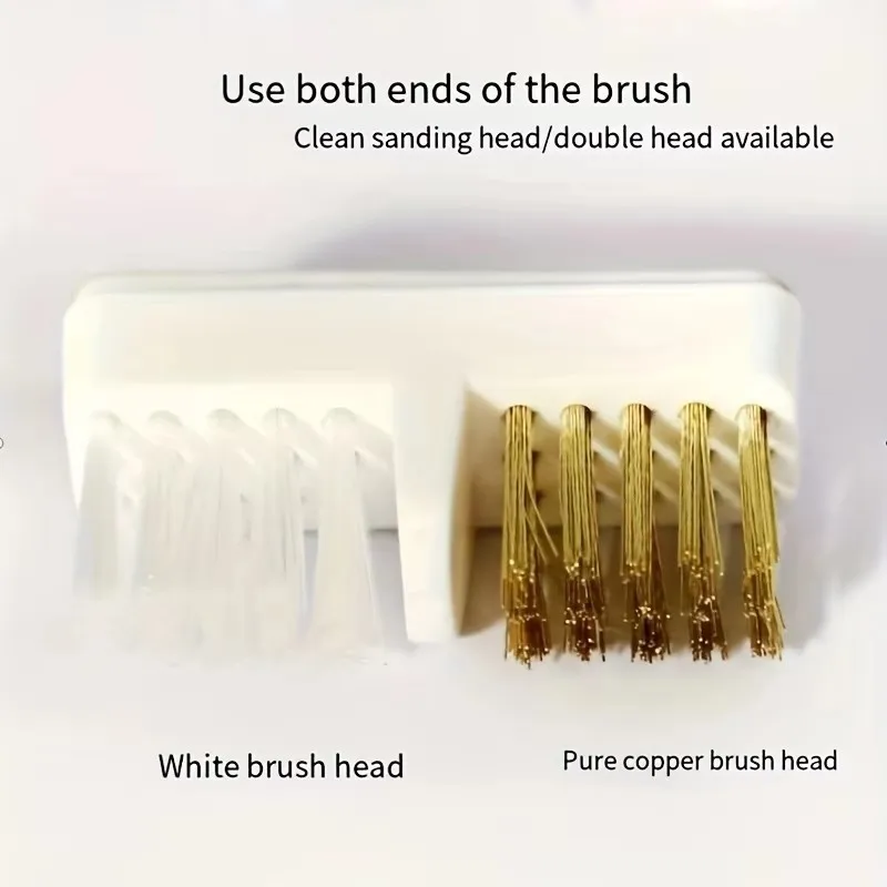 مسمار الفن الأسلاك النحاسية مثقاب تلميع رئيس تنظيف فرشاة إزالة الغبار أداة شعيرات ناعمة #3