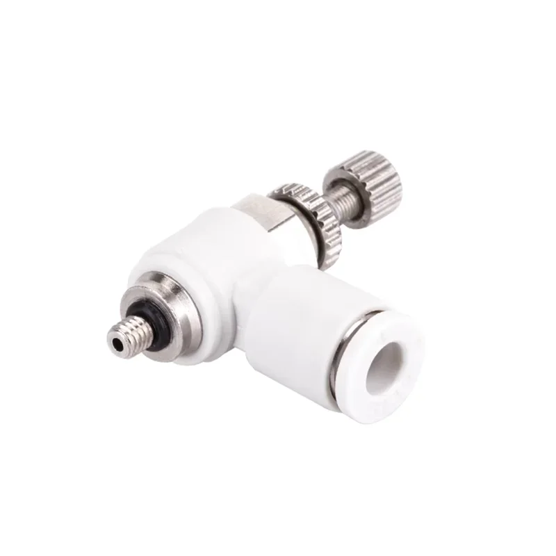 3mm 4mm 5mm 6mm 8mm M3 M4 M5 M6 M8 BSP Male White Elbow Straight Hose Tube One Touch Air Pneumatic Pipe Fitting Push In Quick