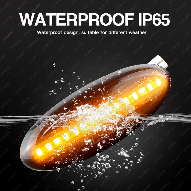 أضواء العلامات الجانبية الديناميكية LED لمازدا 626 فولت محطة عربة MPV II تحية SUV Xedos 6 9 Protege سيدان B2500 بيك اب 5 هاتشباك