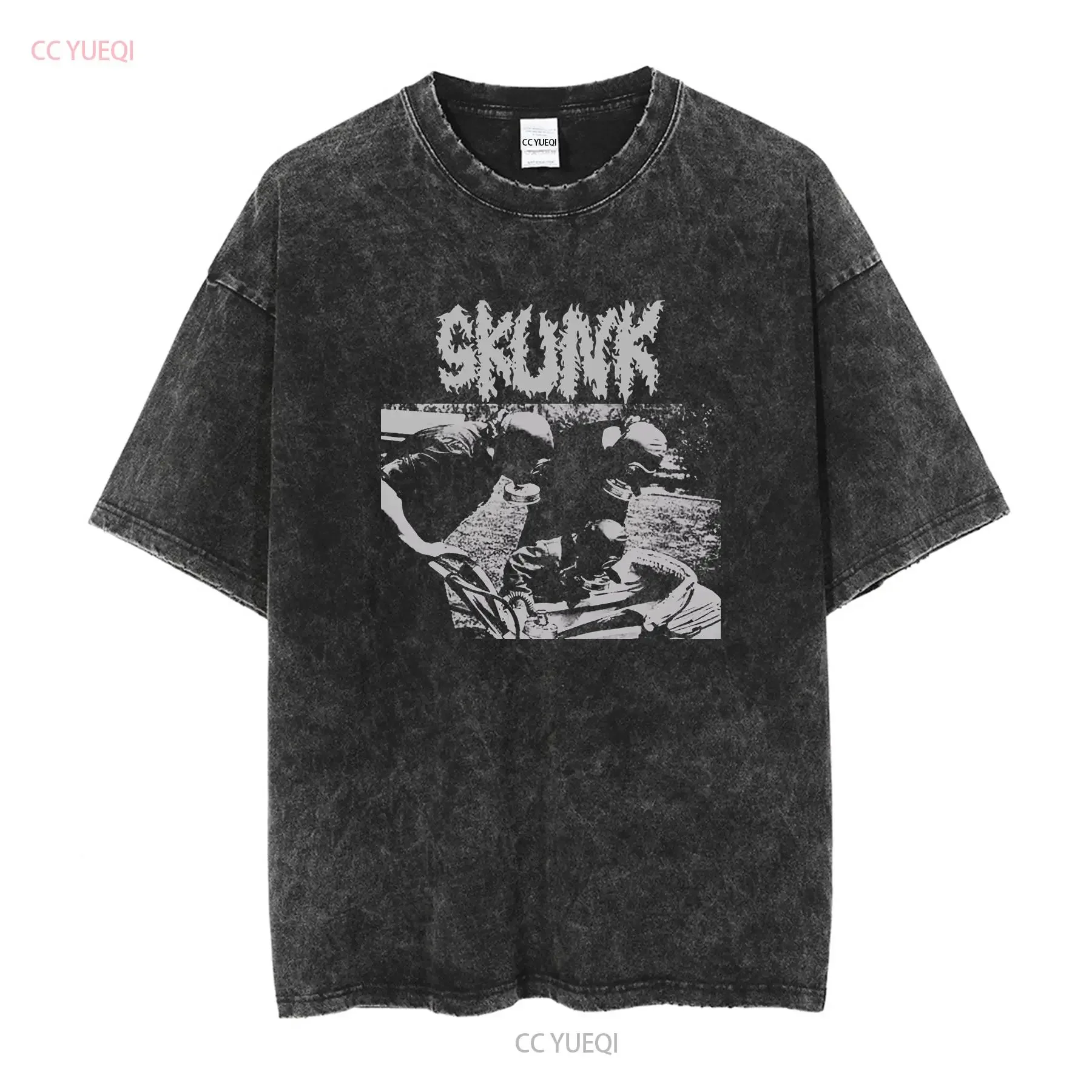 Skunk Grindcore T Shirt Crust Punk Vintage Dystopia Disrupt Agathocles Warsore vintage Washed Stretched Soft graphic Slightly