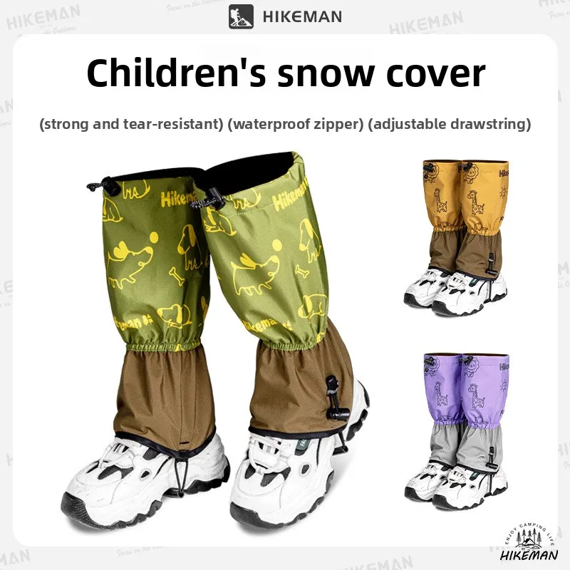 

Детские гетры Hikeman для защиты от снега и песка: теплые накладки на ноги для походов, катания на лыжах и холодной погоды