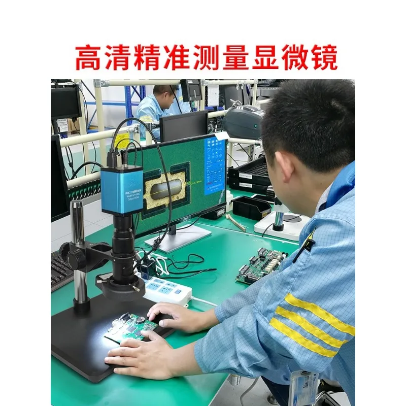 High definition electron measuring microscope industrial CCD with display HDMI professional 4K
