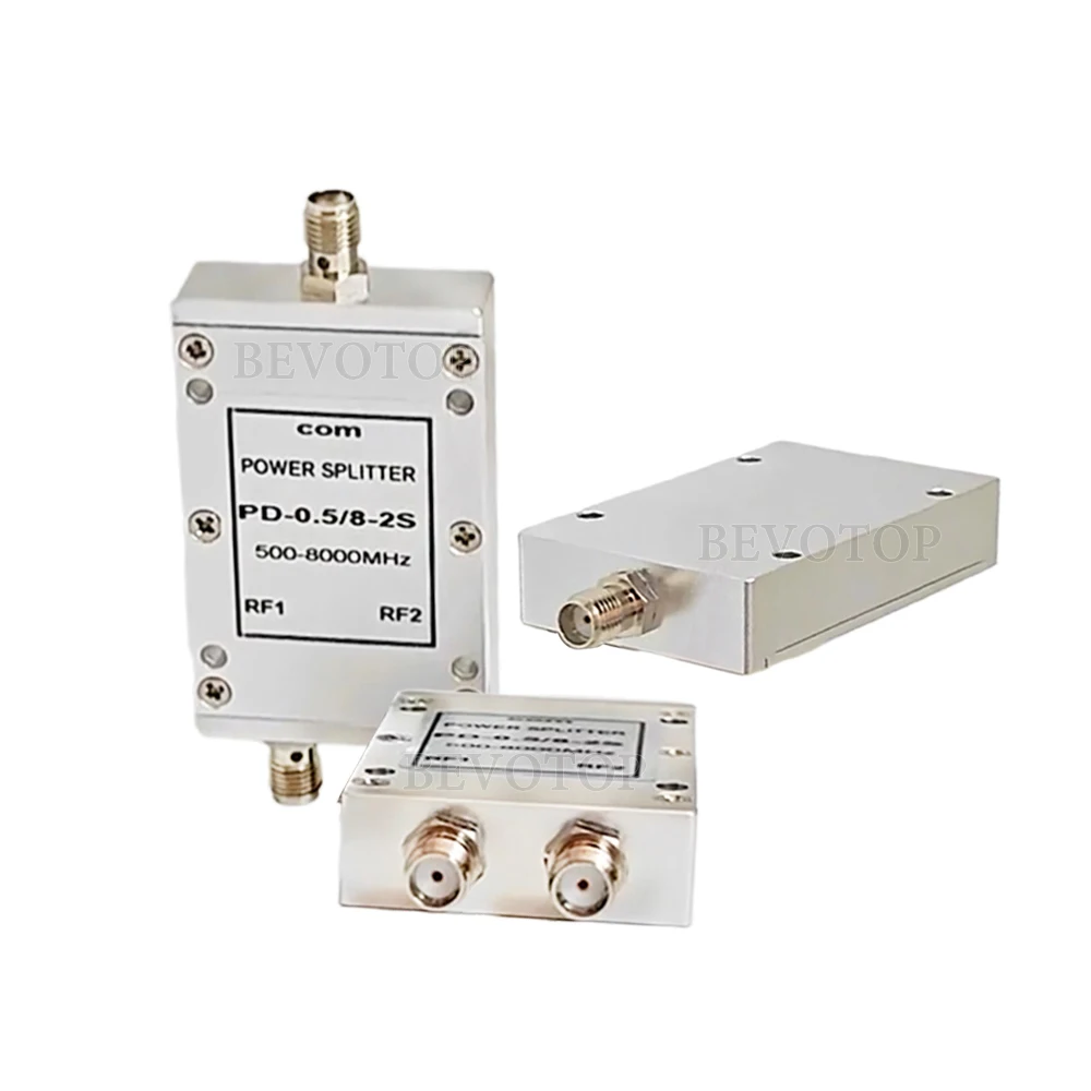 1Pcs SMA Female Microstrip Power Splitter One Point Two PD-0.5/8-2S 0.5-8GHz(500Mhz-8000Mhz) RF Power Splitter Combiner WIFi