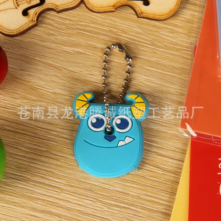 Disney Stitch Silicon Key Cover Mickey Mouse Anime Keys Protective Caps Car Keychain Holder Portable Bags Pendant Gift Hot Sales