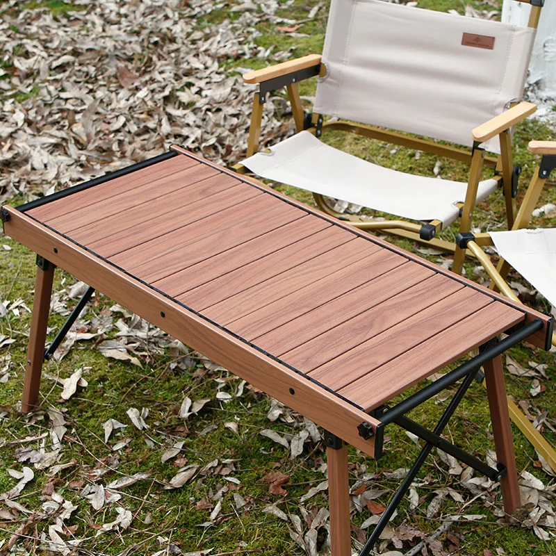 Portable Multifunctional Camp Table, Aluminum Alloy IGT Table for Outdoor Camping, Picnic, BBQ, Cooking, Tea Brewing