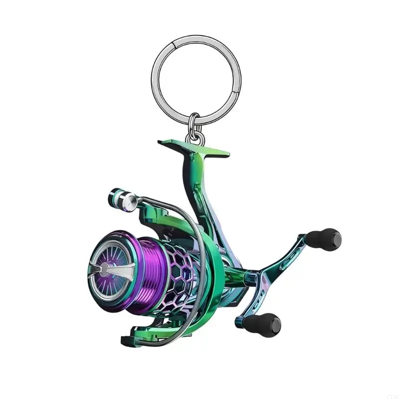  Fishing Inspired Mini Keychain Charm for Daily Carry, Keys and Bags