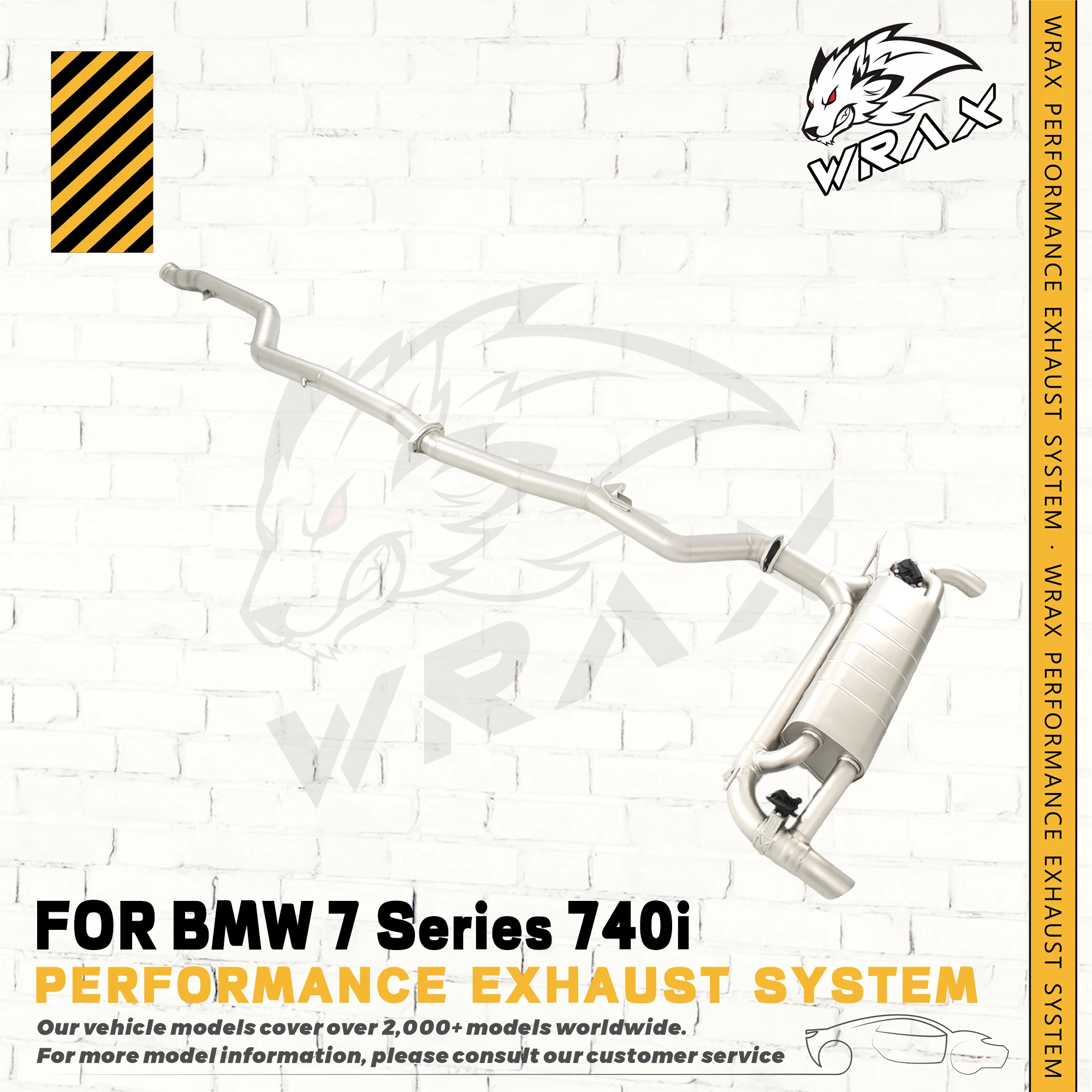 

Выхлопная система WRAX Performance для BMW 7 серии 740i, глушитель Catback из нержавеющей стали с клапаном — специализируется для модификации