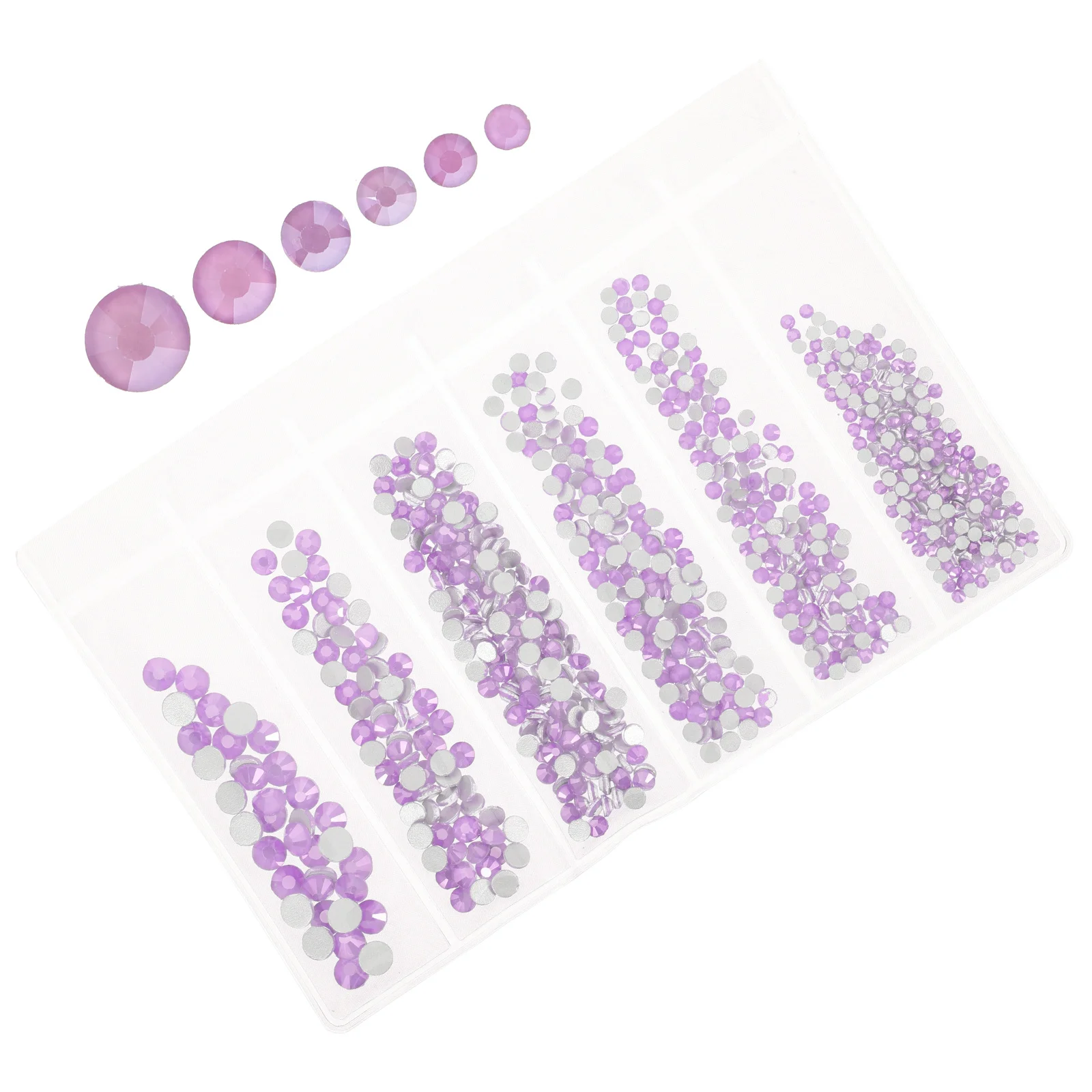 

820Pcs Nail Art Glass Rhinestones Multi Sizes Flatback Gems for Acrylic Nails DIY Crafts Glass Rhinestones Nail Diamonds