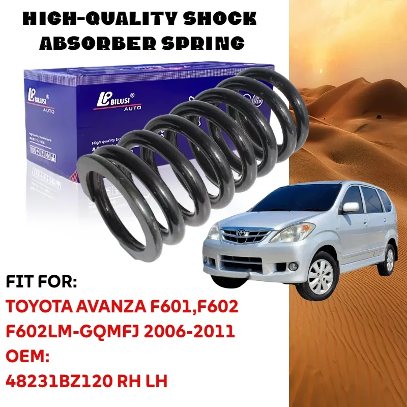 

TOYOTA AVANZA F601, F602 2006-2011 Rear Shock Absorber Spring OEM 48231BZ120 - VIN Number Required for Ordering