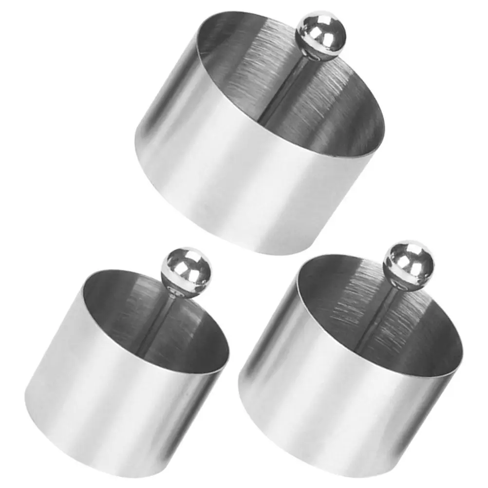 

1Set Stainless Steel Round Cold Dish Mold Kitchen Supplies Cold Dish Shaper for Rice Balls Desserts Kitchen Utensil