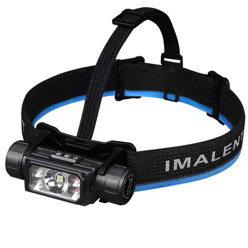 IMALENT HT70 Full Metal Torch LED USB-C Rechargeable Headlamp 3500 Lumens Triple Light Source Headlight Built-in 5000mAh Battery